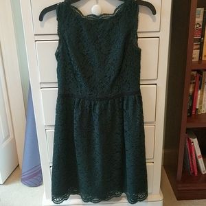 Green lace dress